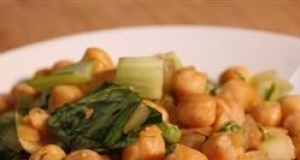 Warm Vegan Chickpea Salad