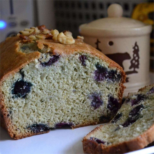 Blueberry Lemon Walnut Bread