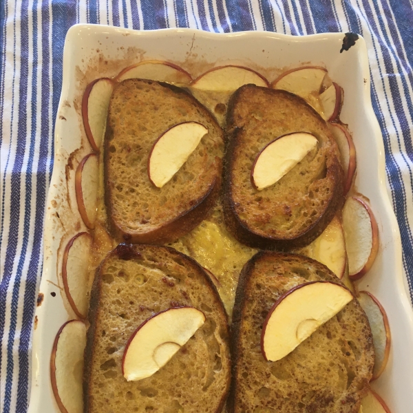 Made-Over French Toast with Spiced Pears