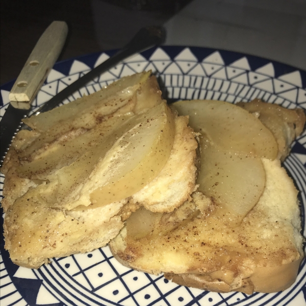 Made-Over French Toast with Spiced Pears