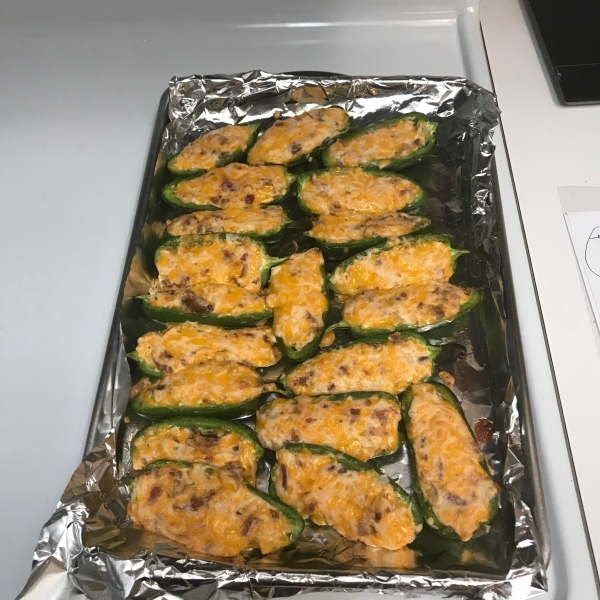Cheese and Bacon Jalapeno Rellenos