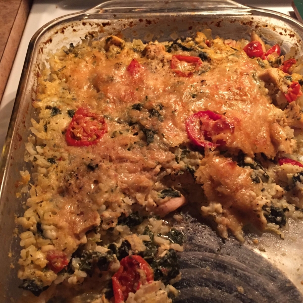 Chicken Florentine Rice Casserole