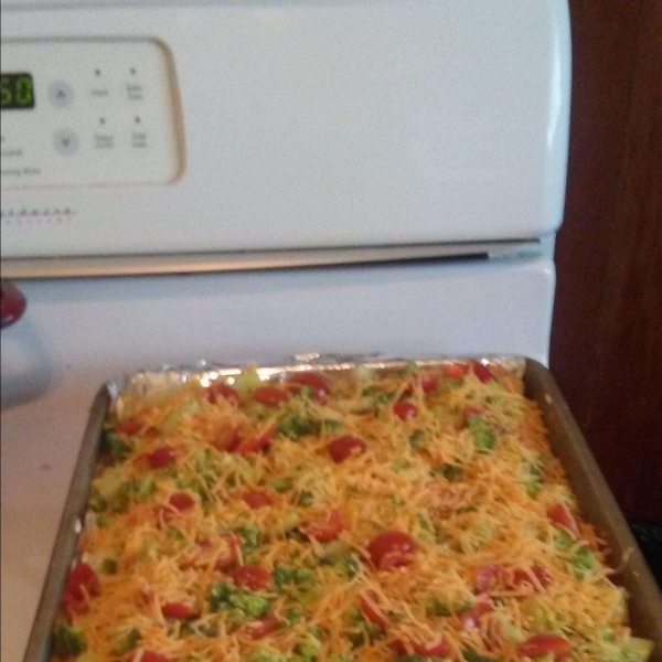 Crescent Roll Vegetable Pizza