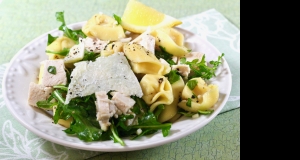 Tortellini, Chicken, and Arugula Salad for Two