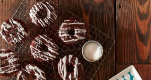 Chocolate-Glazed Mochi Doughnuts