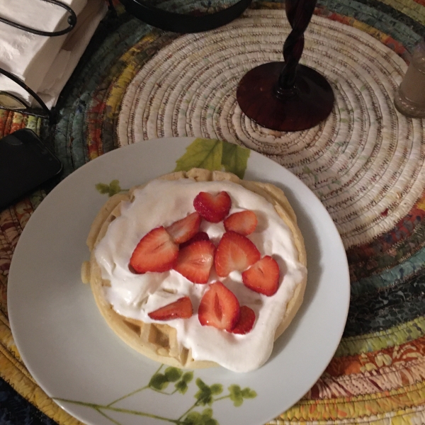 Yeast Raised Christmas Waffles