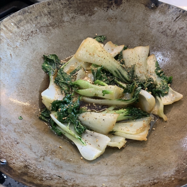 Quick Baby Bok Choy with Garlic
