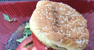 Grilled Portobello with Basil Mayonnaise Sandwich