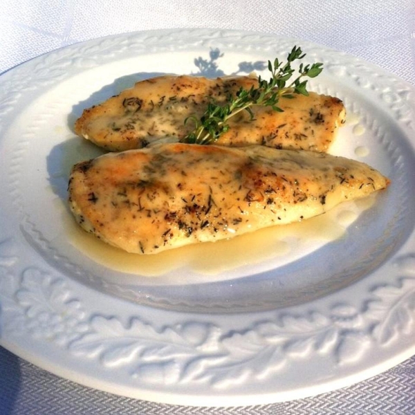 Pan-Seared Chicken with Thyme