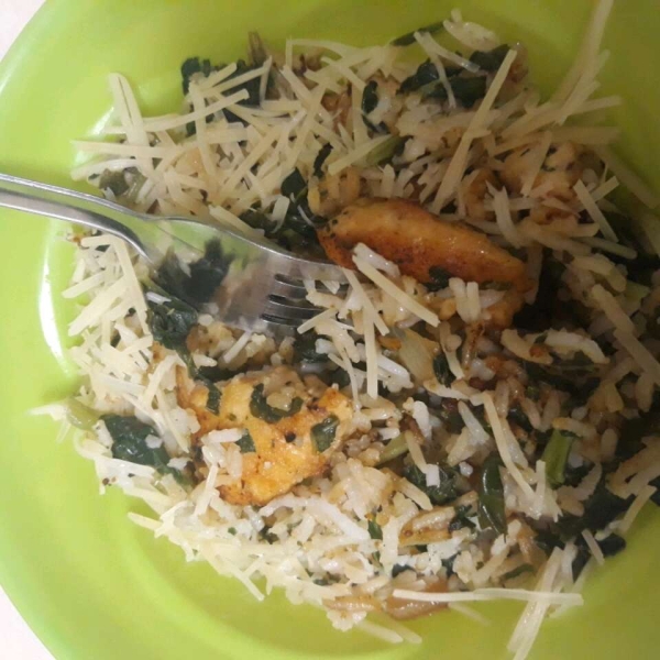 Lemon-Parmesan Chicken and Rice Bowl