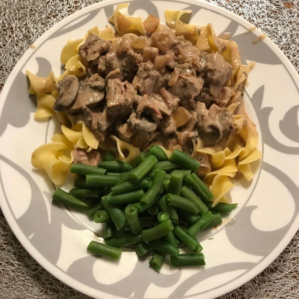 Classic Beef Stroganoff in a Slow Cooker