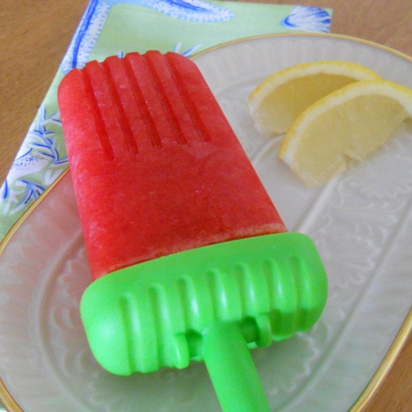 Strawberry Lemonade Ice Pops