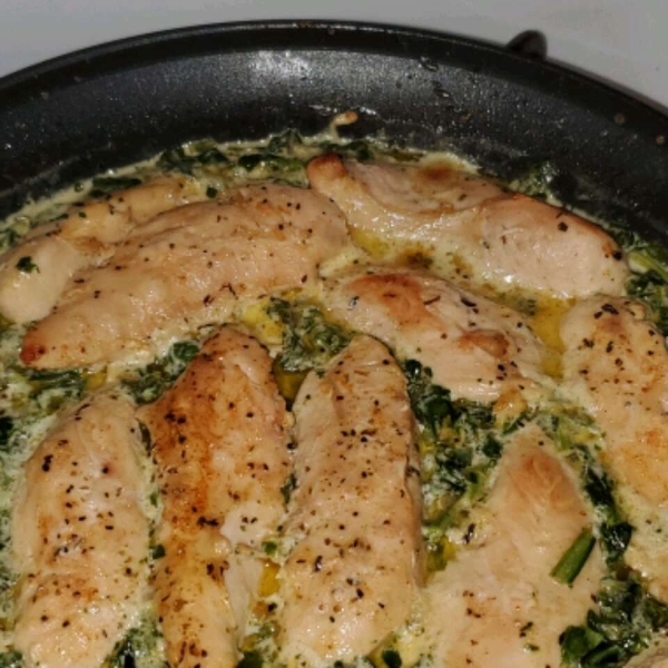 Creamy Chicken with Spinach