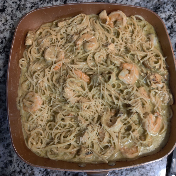 Creamy Pesto Shrimp