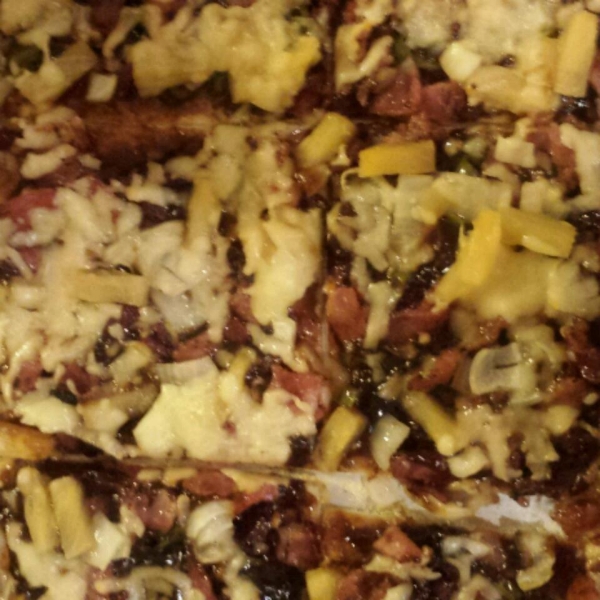 BBQ Pizza - Hawaiian Style