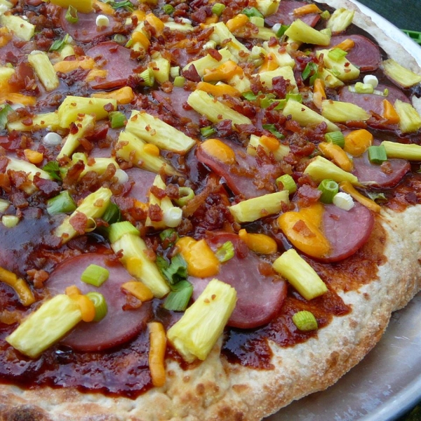 BBQ Pizza - Hawaiian Style