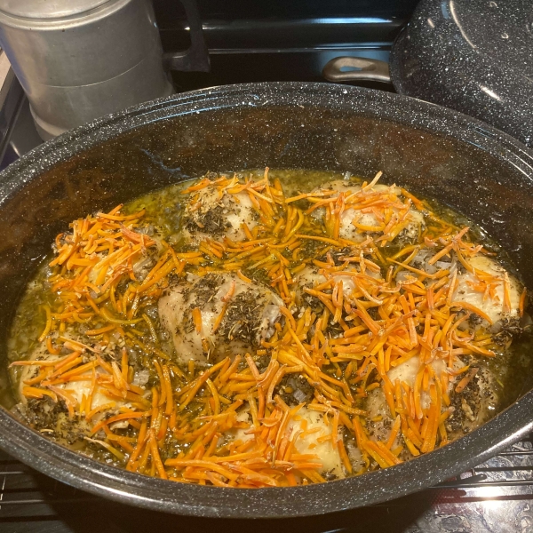 Garlic and Basil Baked Chicken Thighs