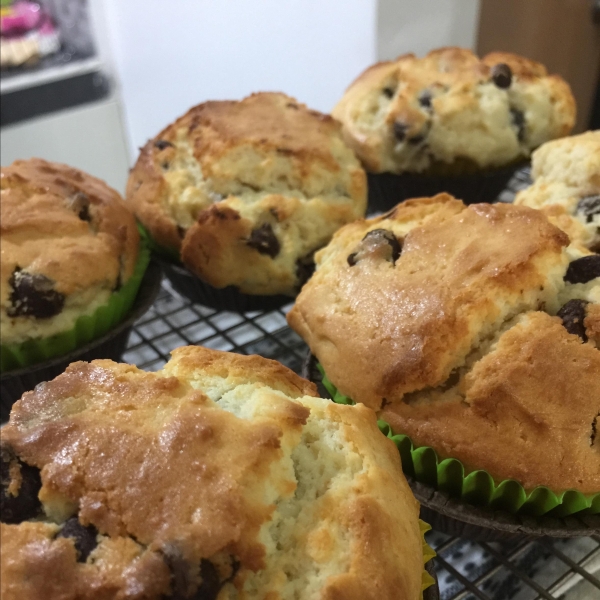 Chocolate Chip Cream Cheese Muffins