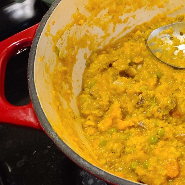 Homemade Dog Food with Meat and Vegetables