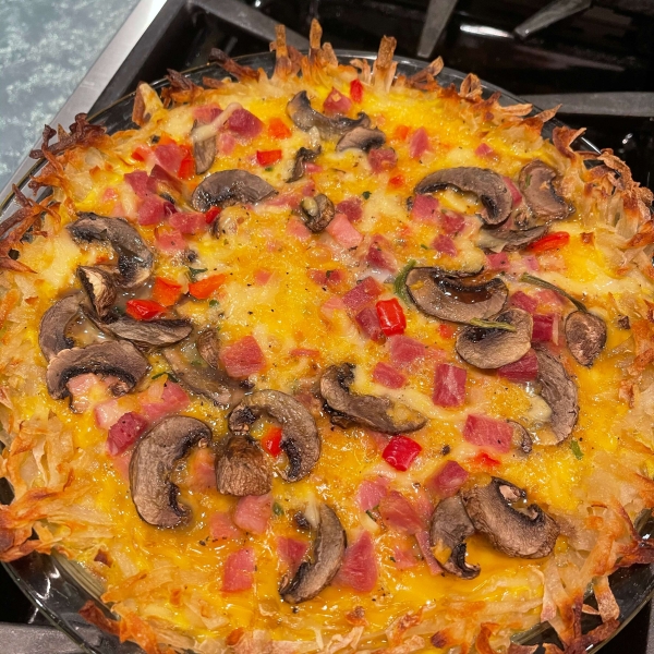 Ham and Hash Brown Quiche