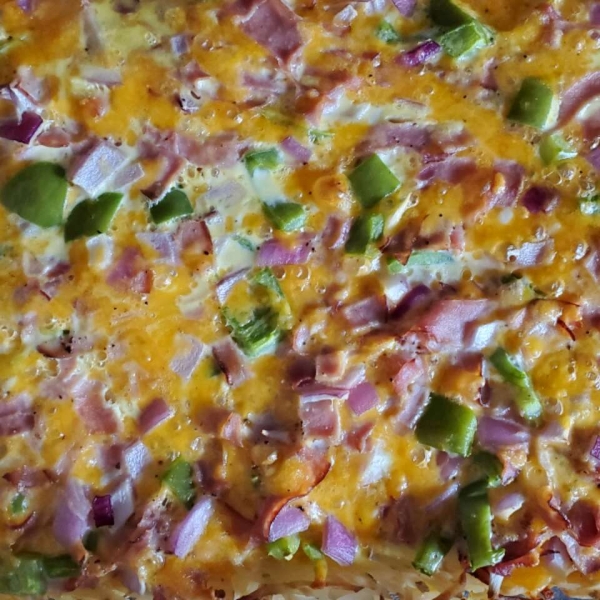 Ham and Hash Brown Quiche
