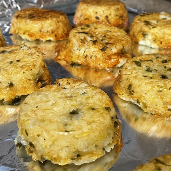 Lemon and Herb Risotto Cake