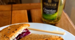 Ham Sandwich with Crunchy Maille® Cornichons