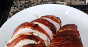 Bacon-Wrapped Turkey Breast Stuffed with Spinach and Feta