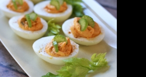 Buffalo Ranch Deviled Eggs