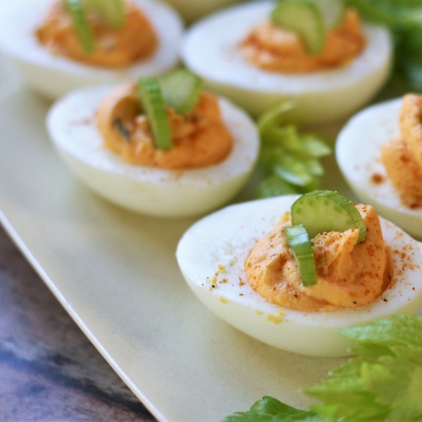 Buffalo Ranch Deviled Eggs