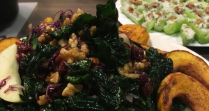 Festive Kale and Delicata Squash Salad