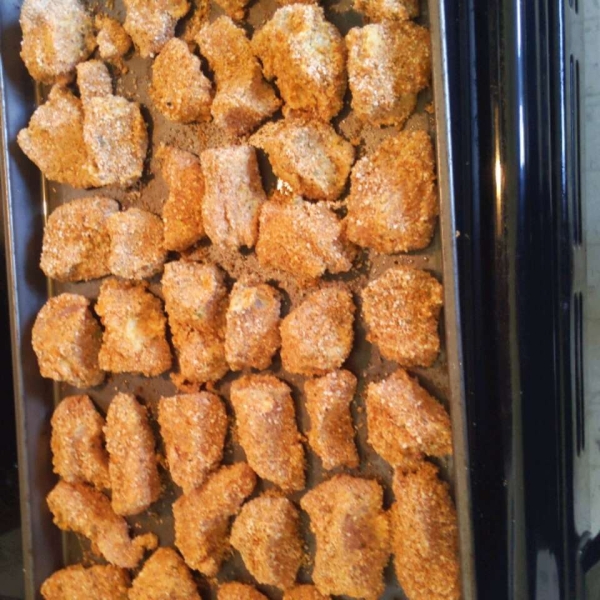 Baked Chicken Strips with Dijon and Panko Coating