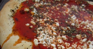 Basil Goat Cheese Pizza