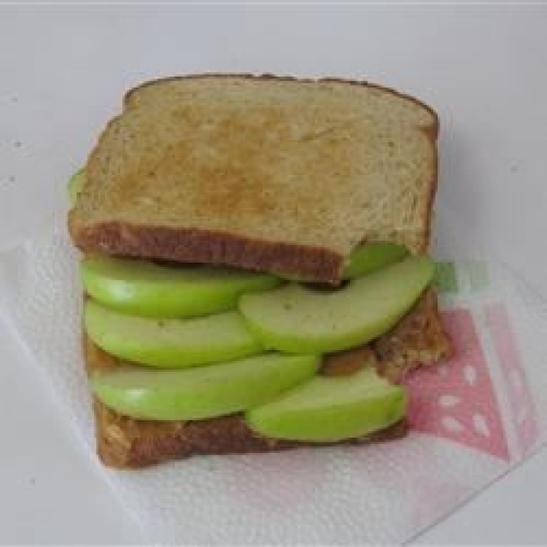 Peanut Butter and Apple Sandwich
