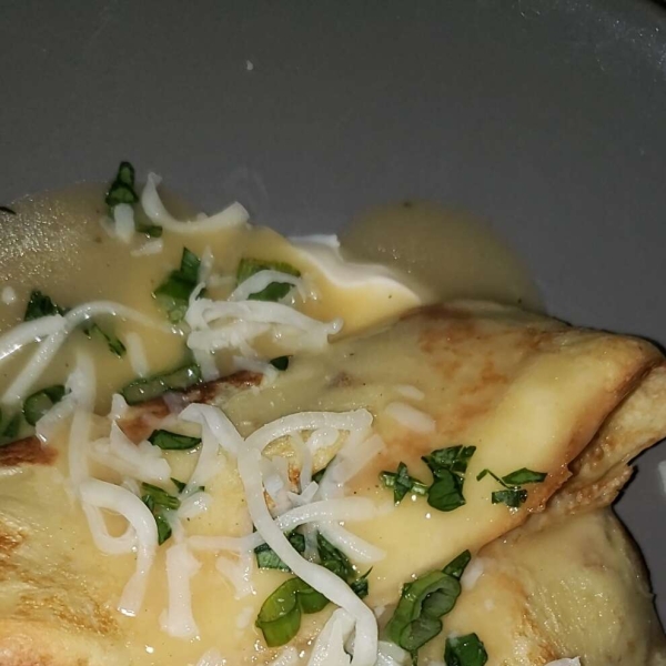 Mushroom and Chicken Crepe Packets