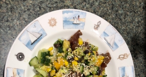 Ahi and Avocado Poke Tower