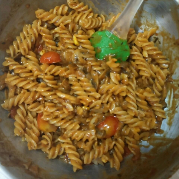 Fettuccini with Mushroom, Ham and Rose Sauce