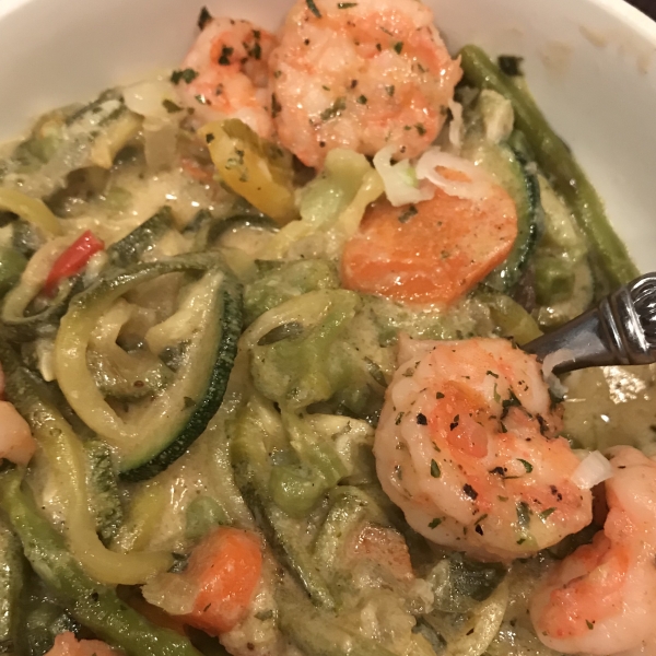 Zucchini Noodle Alfredo