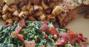 Creamed Spinach with Onions and Bacon