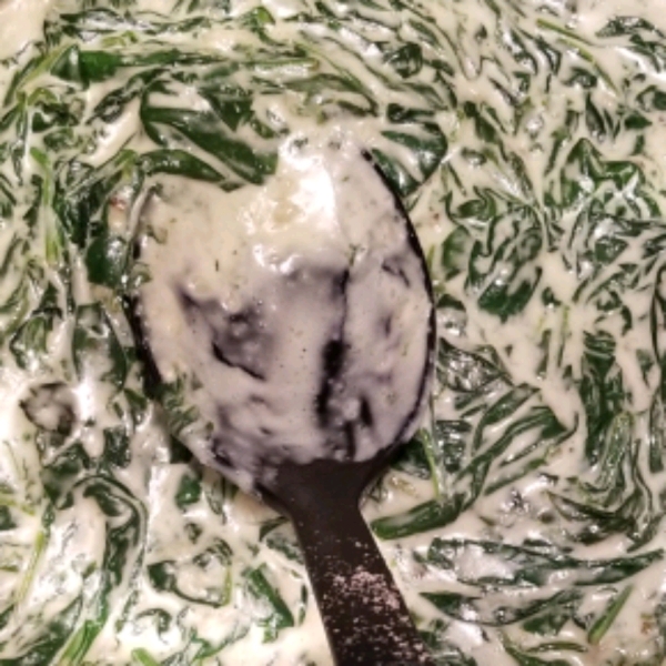 Creamed Spinach with Onions and Bacon