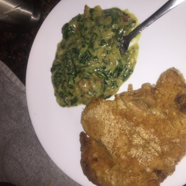 Creamed Spinach with Onions and Bacon