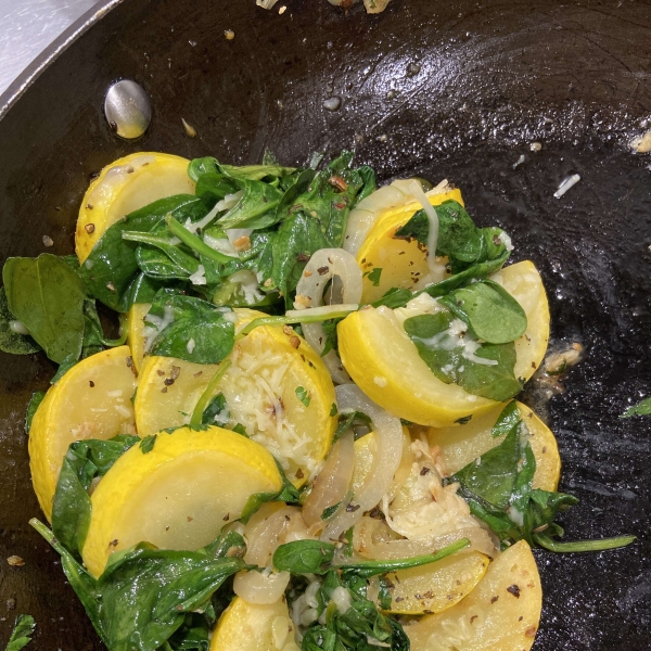 Sautéed Patty Pan Squash