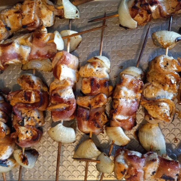 Bacon Ranch Chicken Skewers