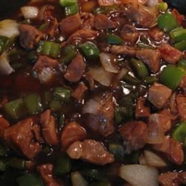 Honey Pork with Peppers