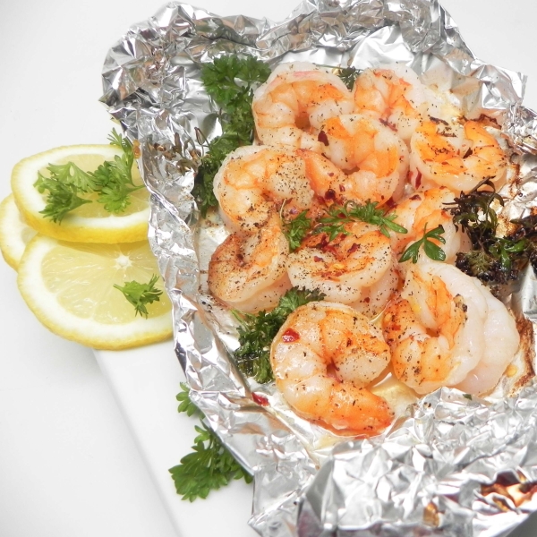 Shrimp in Foil
