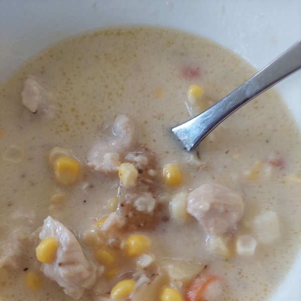 Easy Chicken and Corn Chowder