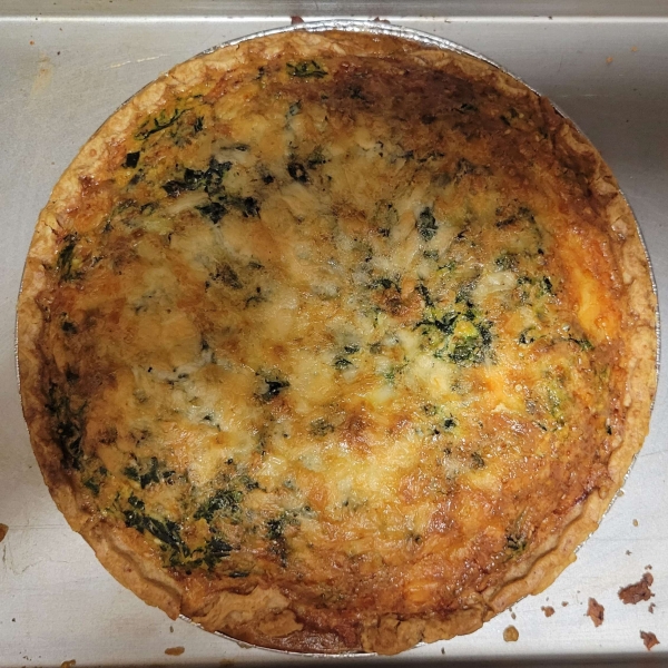 Potato, Spinach, and Cheese Quiche