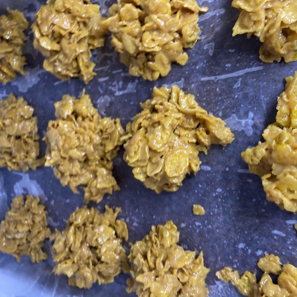 Grama's Corn Flake Peanut Butter Cookies