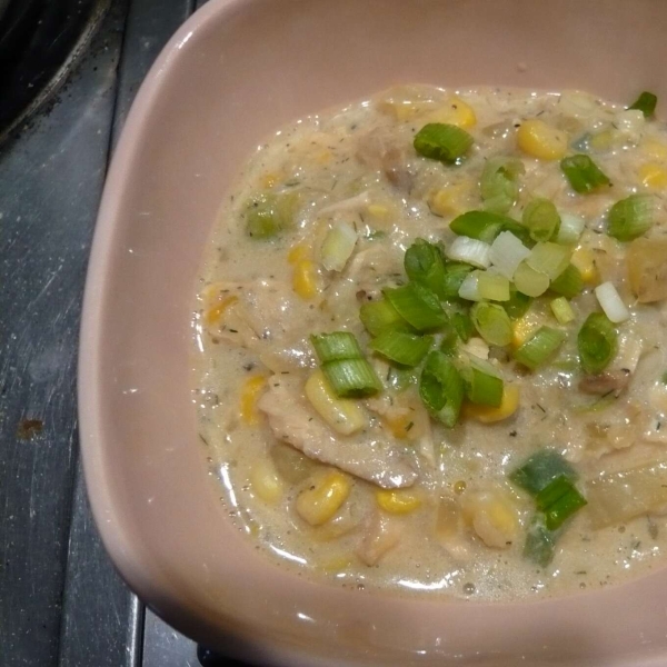 Leftover Grilled Salmon Chowder