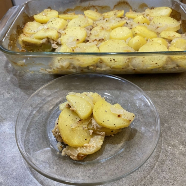 Mom's Salmon and Potato Bake